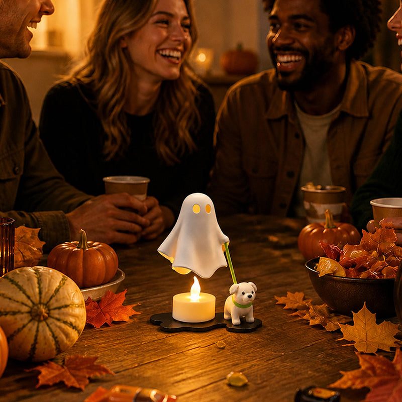 👻 Early Halloween Sale | Ghost Walking Dog LED Night Light | Cozy Halloween Decor