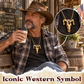 Western Ram Skull Pendant Decoration