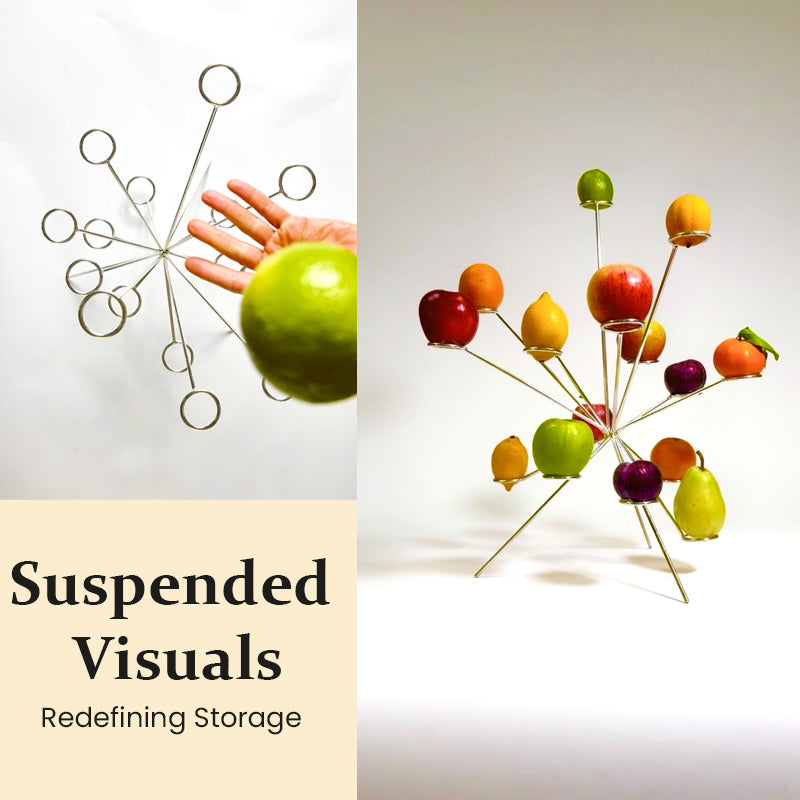 🎆 Table-Top Fireworks | Blooming Floral Fruit Sculpture Vase 🌸🍎