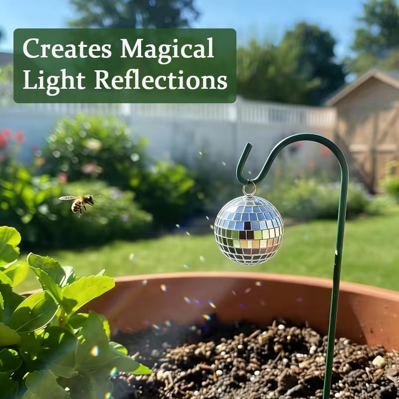 ✨ Solar Disco Ball Garden Stakes
