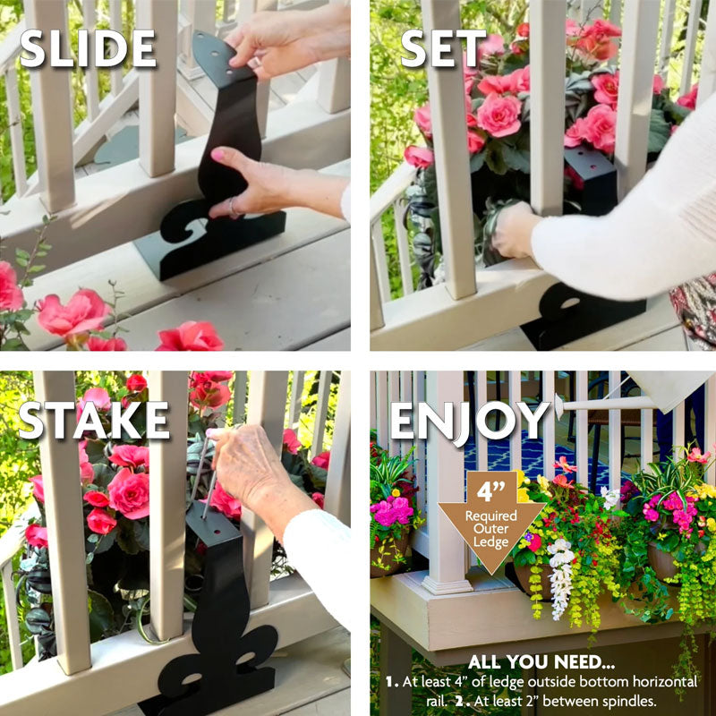 Instant Balcony Garden Extender – Tool-Free, Strong Load, Fits Most Railings