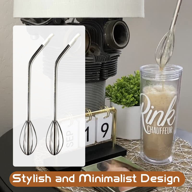 [2-in-1 Innovation] The Whisk Straw