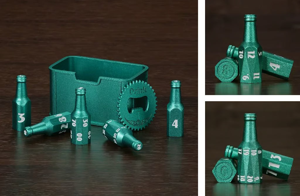 🍺 Metal Beer Bottle Dice Set – The Ultimate RPG Dice Collection 🎲