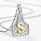 🤠 Letter Pendant CowTag Initial Necklace