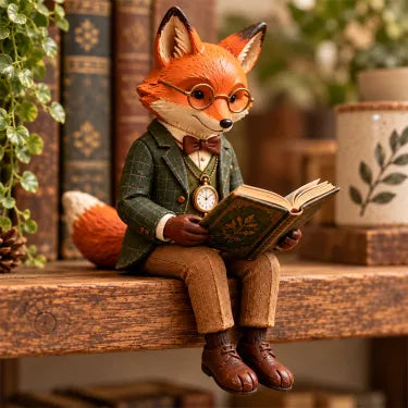 🦊 Reading Fox Ornament