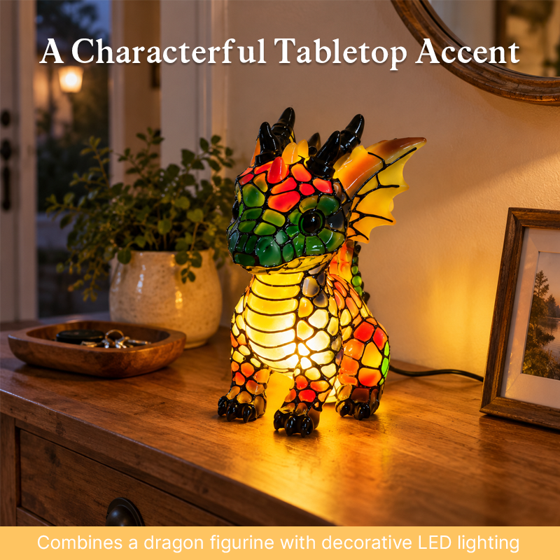 Colorful Dragon LED Accent Light – Fantasy Decorative Night Lamp