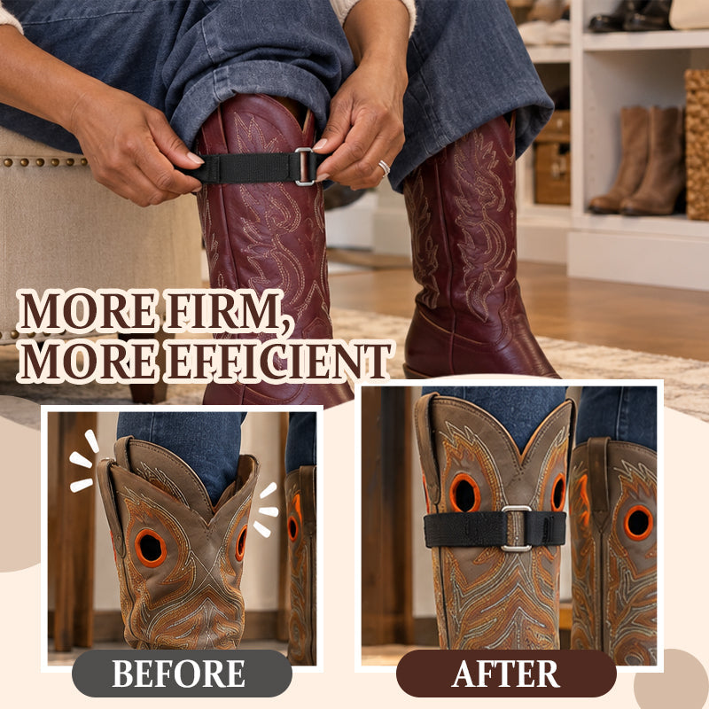 Western Cowboy Boot Straps – Adjustable Hook-and-Loop Boot Shaft Tighteners
