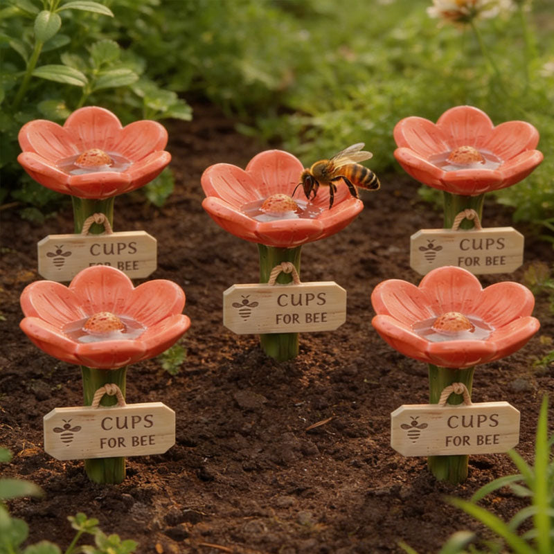 🌸Flower-Shaped Ceramic Bee Watering Station🐝💧