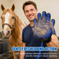 Pet Bathing & Massaging Grooming Glove with Sprayer Hose - 5-Finger Deshedding Shower Tool for Dogs & Cats