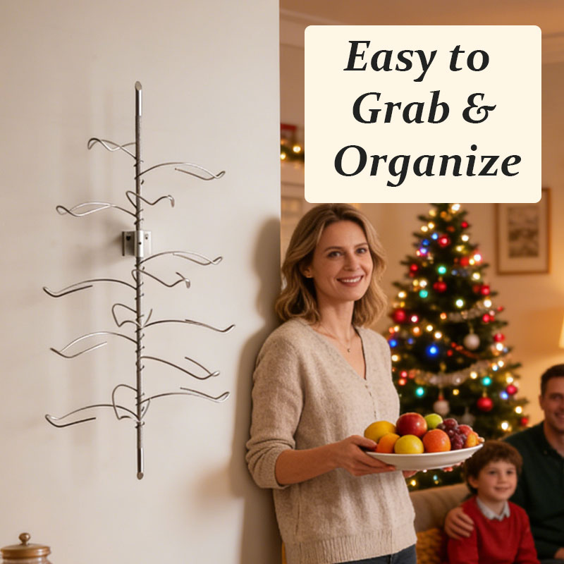 Wall-Mounted Fruit & Vegetable Storage Rack