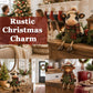 Christmas Cow Figurine — Cozy Holiday Home Decor