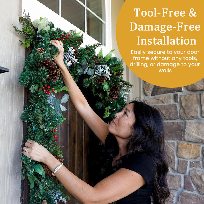 Adjustable Christmas Wreath Hanger Rod
