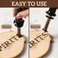 DIY Wood/ Leather Burning Set + 26 Letters Copper Mold