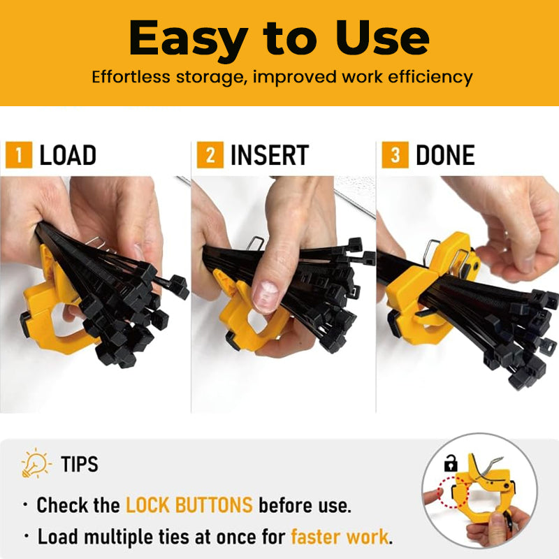 Portable Cable Tie Organizer Clip