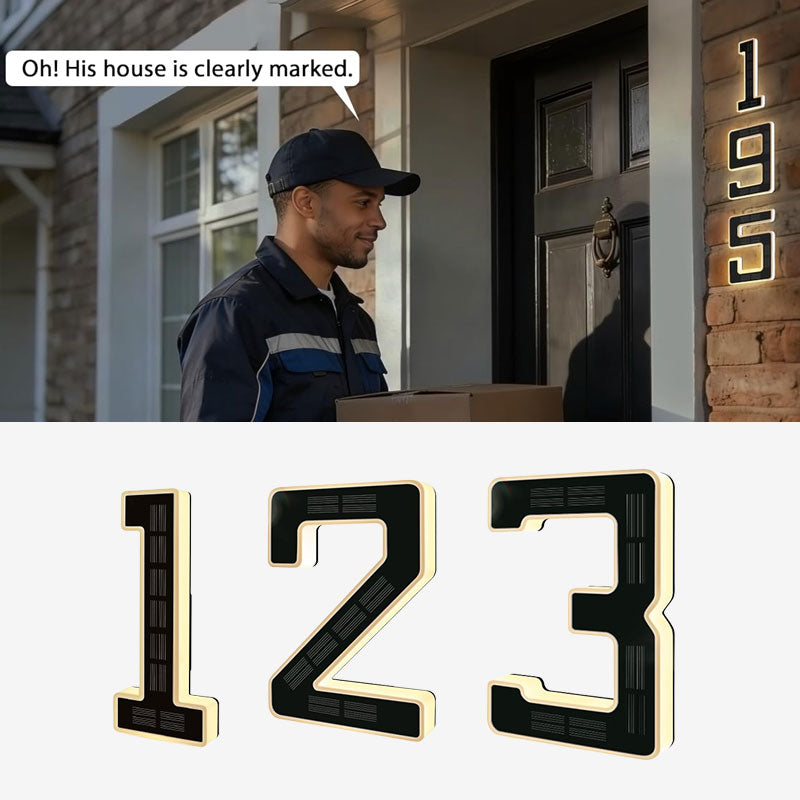 LED House Number Sign