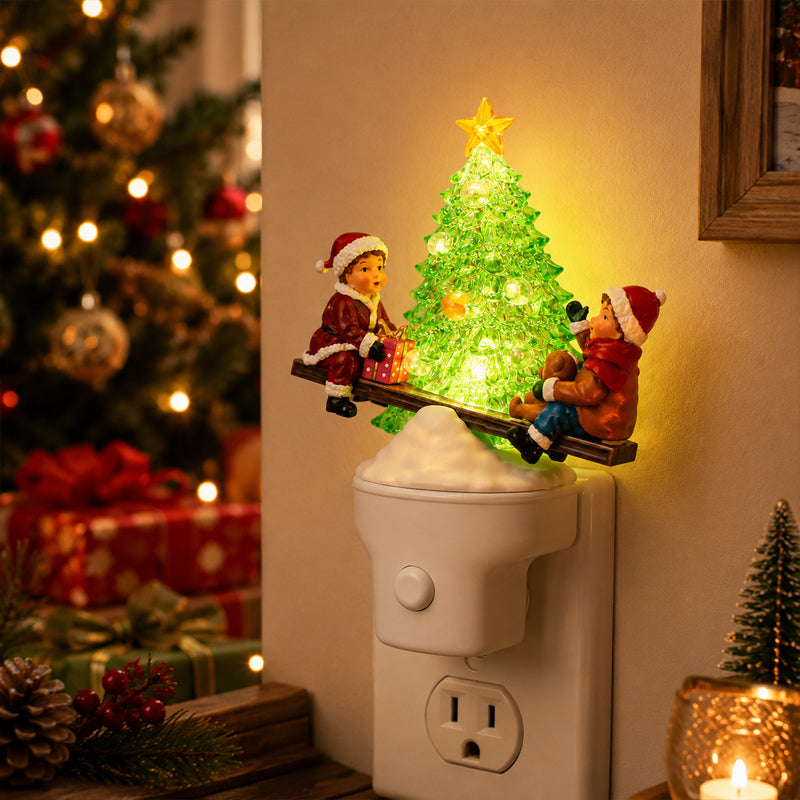 🎄 Early Christmas Sale | Christmas Tree LED Night Light | Teeter-Totter Holiday Decor & Gift