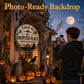 This Is My Haunted Place Halloween Door Sign – Rustic Front Porch Decor