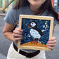 DIY Fabric Art Kit | No-Sew Fabric Mosaic Wall Art Craft with Frame & Tools
