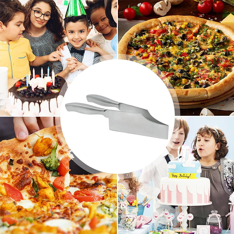 Premium Stainless Steel Cake Knife & Server Set - Perfect for Parties & Events