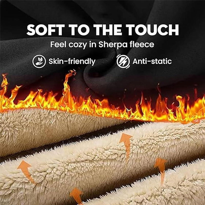 Thickened Cotton Pants with Lamb Fleece