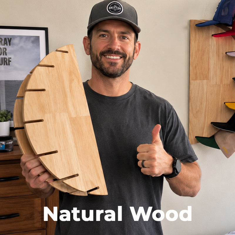 Wooden Baseball Cap Wall Holde