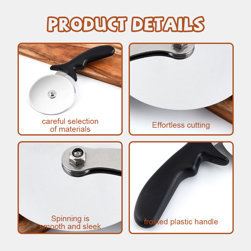 Stainless Steel Seahorse Handle Baking Roller Knife