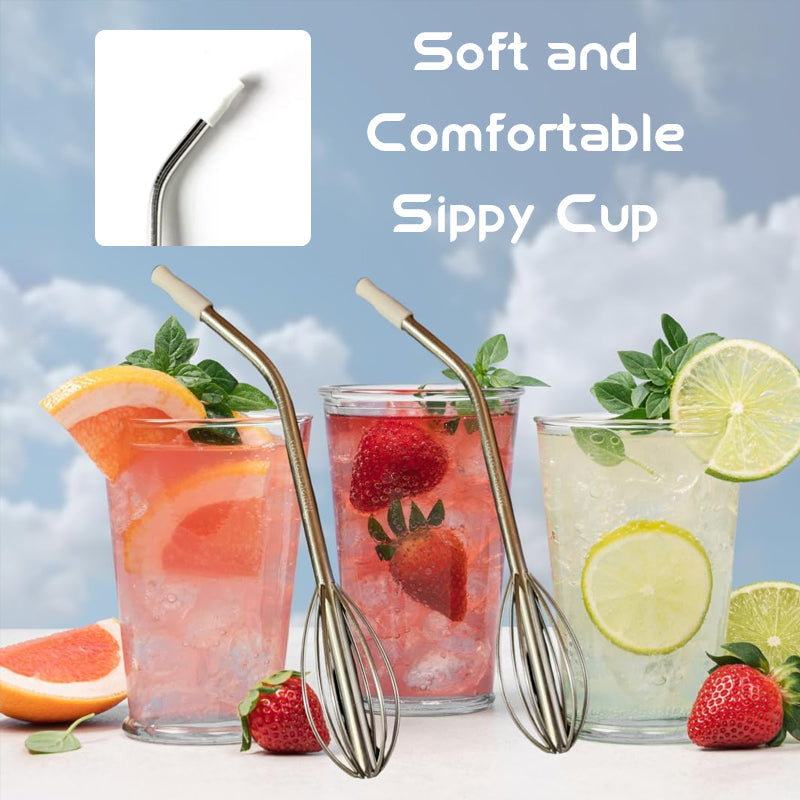 [2-in-1 Innovation] The Whisk Straw