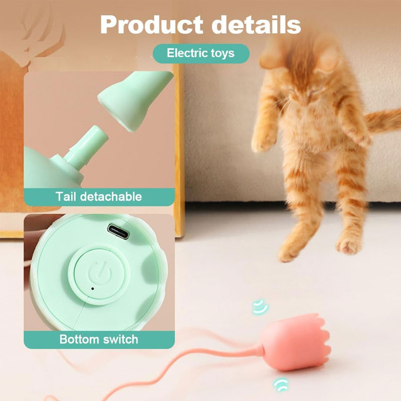 Small Tail Pet Electric Cat Toy Stick