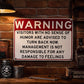 Humor Warning Door Decoration