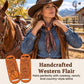 Hand Tooled Leather Wild Rag Scarf Slide