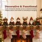 Festive Christmas Stocking Holder Figurines