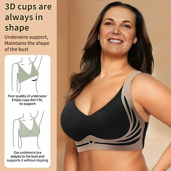 🔥🎁Super gather bra | Wireless Push-up Bra👍No more sagging breasts