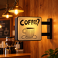 ☕Magnetic Coffee Machine Signboard