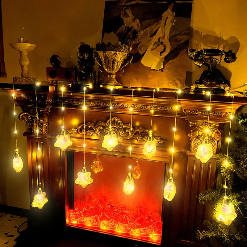 LED Christmas Hanging Ornaments | Cozy Holiday Lights For Tree, Window & Home Decor