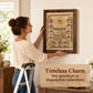 Hand-Embroidered Perpetual Calendar Wall Art