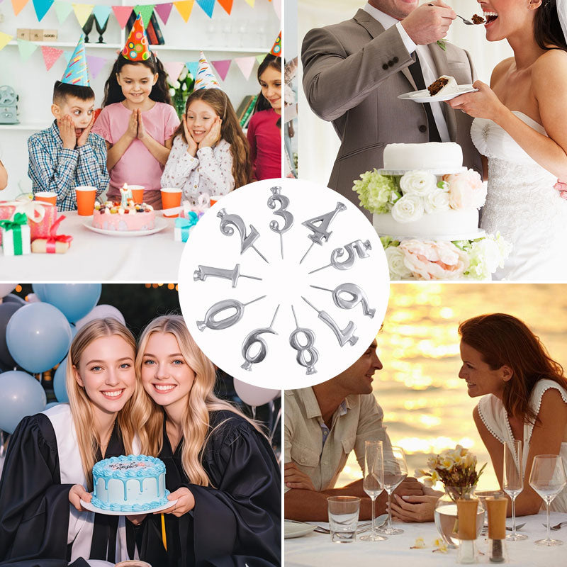 Number-shaped Birthday Candles