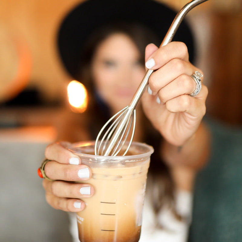 [2-in-1 Innovation] The Whisk Straw