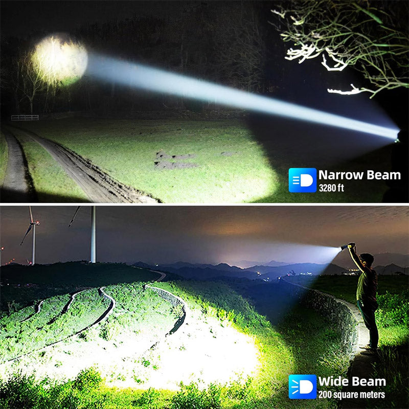 Retractable Zoom Strong Light Flashlight 🔦✨