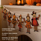 Halloween Decoration Pendant Retro Banner Flag Decor Scarecrow Pumpkin Witch Style Pendant