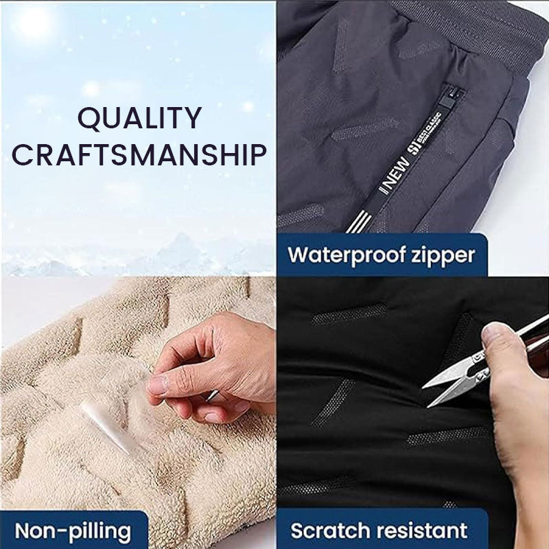 Thickened Cotton Pants with Lamb Fleece