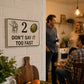 😂 Funny Porch Sign – A Conversation Starter for Your Front Door