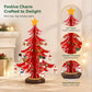 24-Day Wooden Christmas Tree Advent Calendar with Ornaments