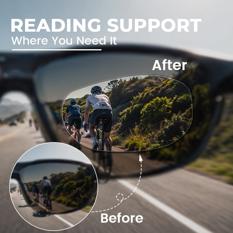 Stick-On Lens Inserts for Nearsightedness and Reading Glasses