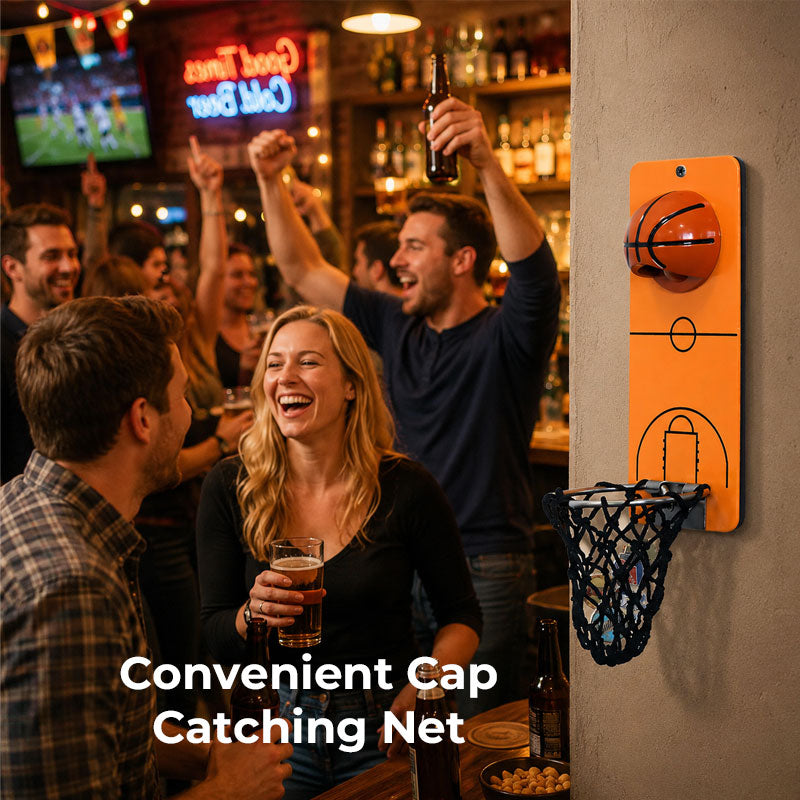 Slam Dunk Bottle Opener with Cap Catcher