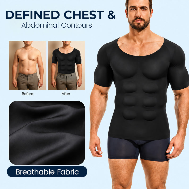 Men's Muscle-Enhancing Shaping T-Shirt