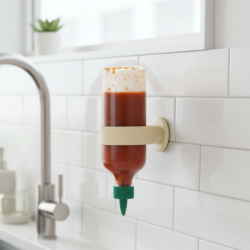 “No Drop Left Behind” Silicone Bottle Holder