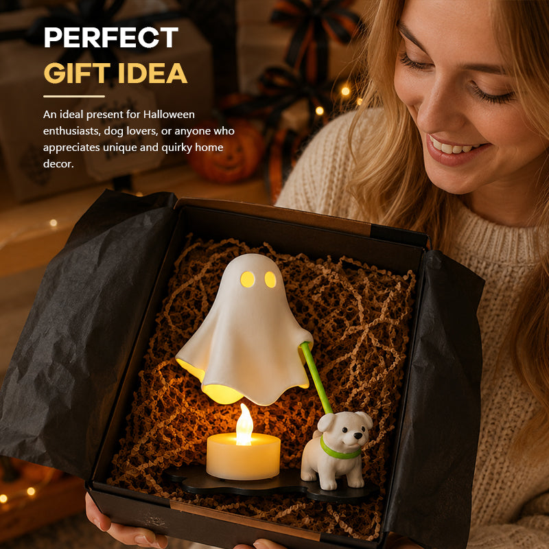 👻 Early Halloween Sale | Ghost Walking Dog LED Night Light | Cozy Halloween Decor