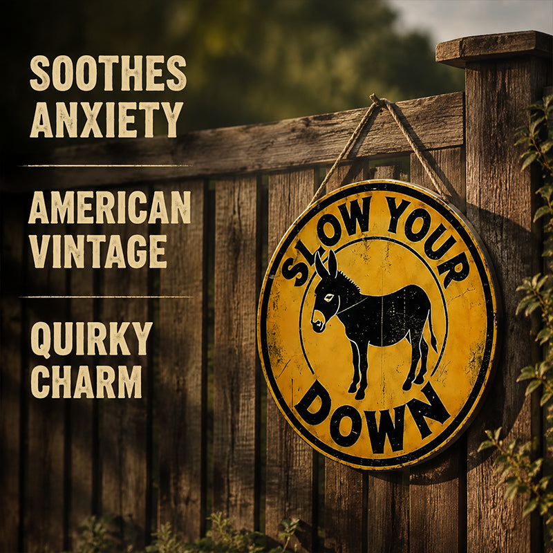 Slow Your Down Round Sign