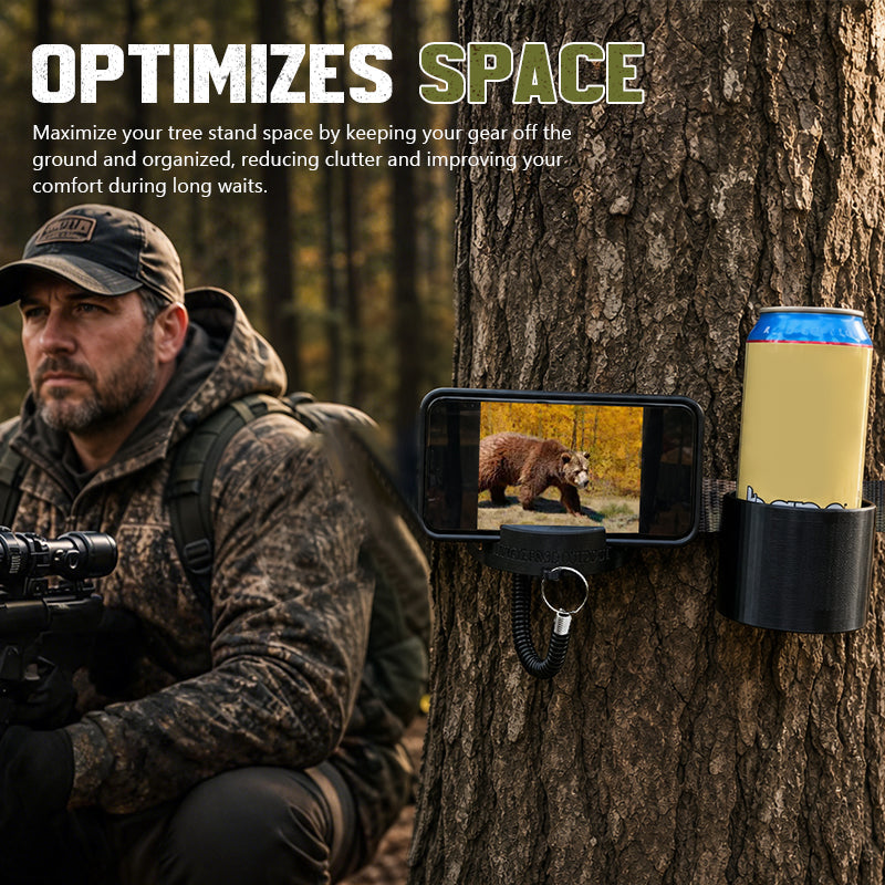 🦌 TreeStand Gear Station™ | Tree-Mounted Hunting Gear Holder