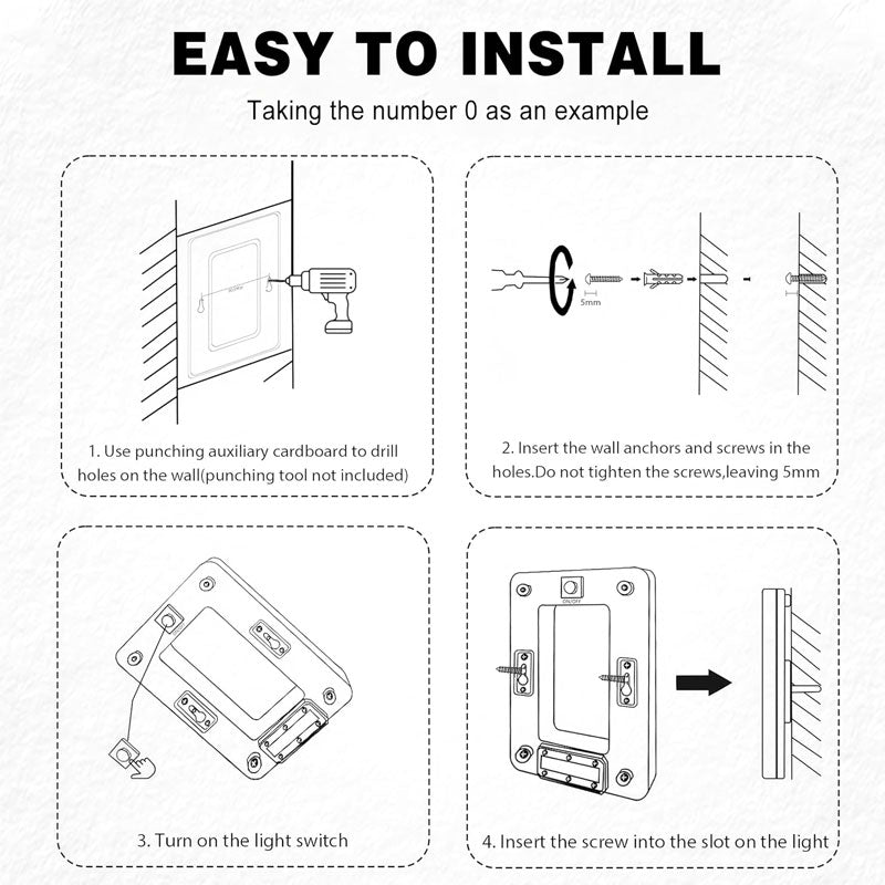 LED House Number Sign